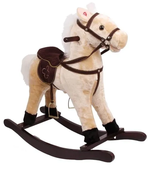 Small Foot - Wooden Rocking Horse Plush Shaggy